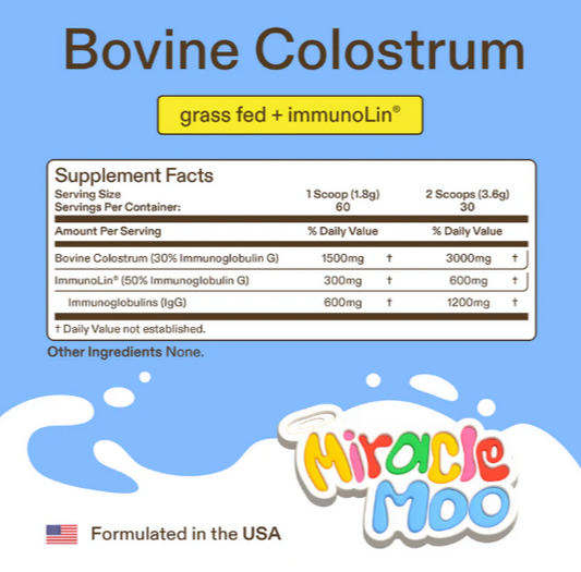 Miracle Moo Premium Colostrum | El Suplemento Wellness del Momento