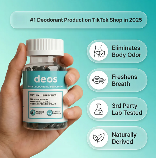 DEOS® 30 Cápsulas | Frescura Corporal Desde el Interior