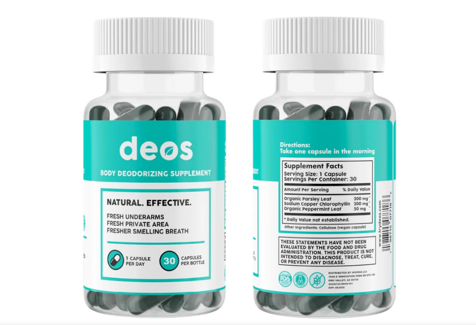 DEOS® 30 Cápsulas | Frescura Corporal Desde el Interior