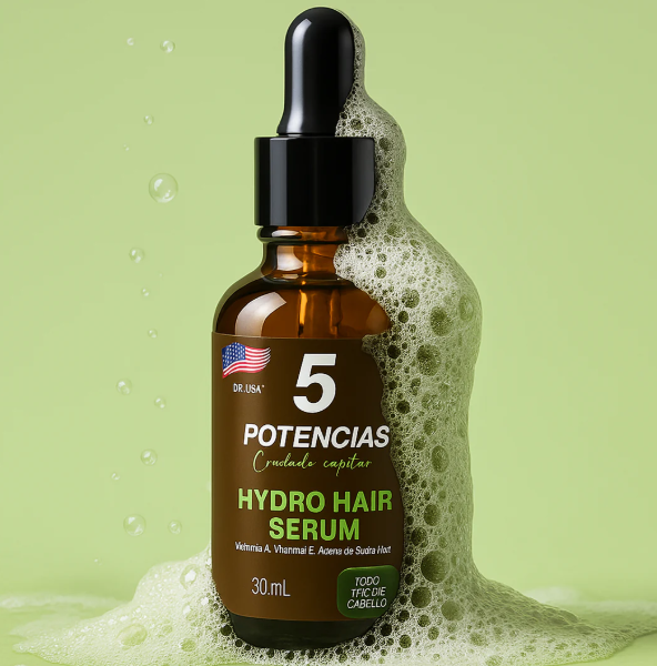 Serum 5 Potencias Anticaída | Cabello Más Fuerte y Abundante