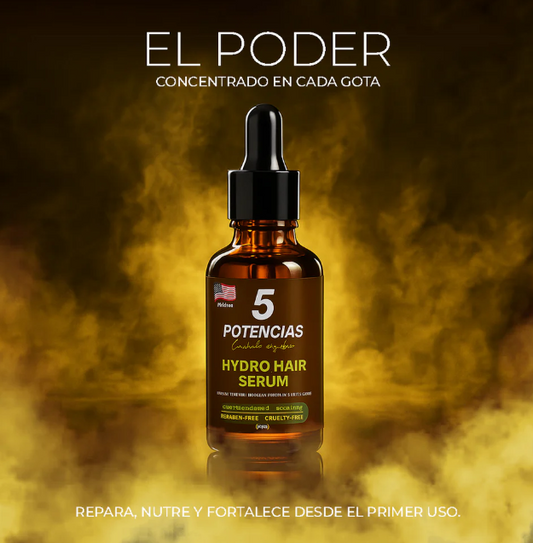 Serum 5 Potencias Anticaída | Cabello Más Fuerte y Abundante
